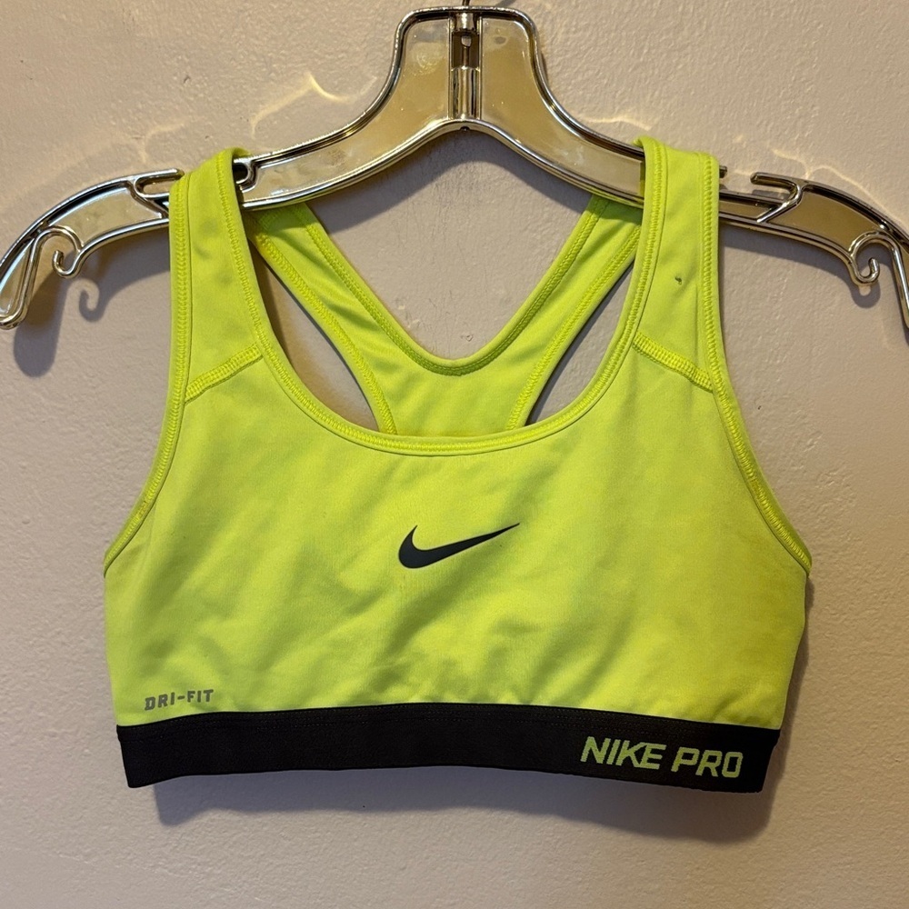 Nike Pro Dri-FIT Sports Bra - Bright Yellow